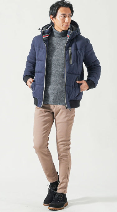 40代メンズにふさわしい清潔感ときちんと感のある冬服コーデ例