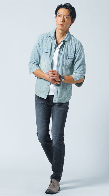 40代メンズにおすすめのジーンズコーデの例