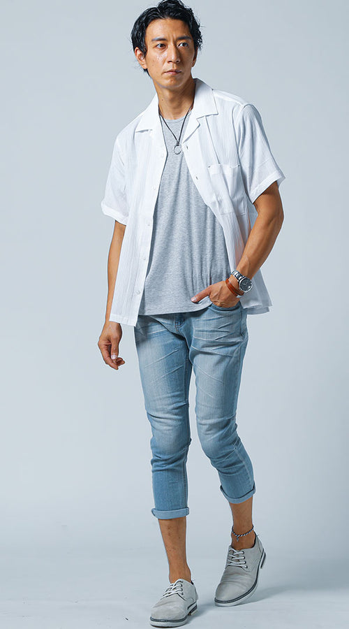 メンズにおすすめの大人かっこいい印象を作れるTシャツコーデ