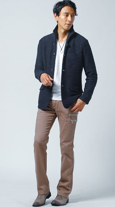 目指したいブーツカットパンツコーディネート例