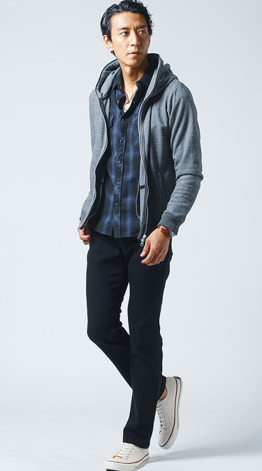 40代メンズにおすすめのチェックシャツの着こなし例