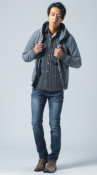 50代メンズにおすすめのパーカーのコーデ例