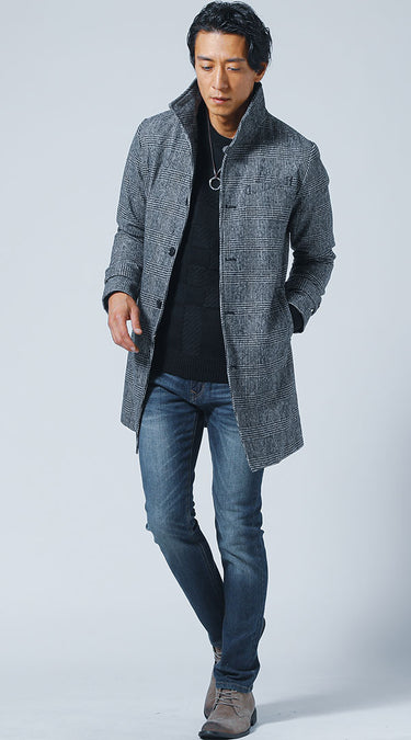 太め・ぽっちゃり体型におすすめの秋冬アウターコーデ例