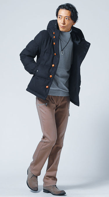 おすすめのダウンジャケットの着用コーデ