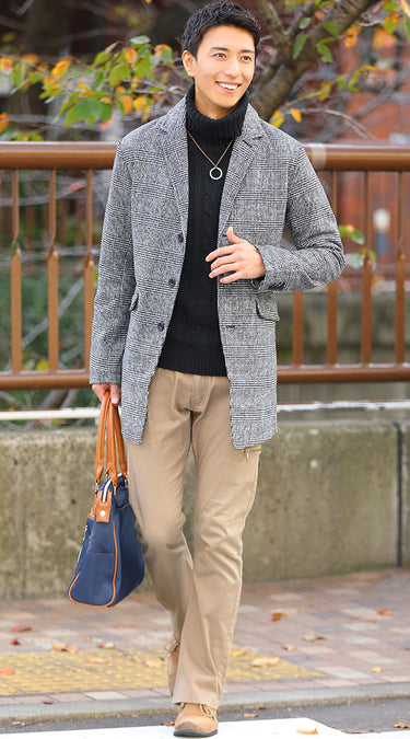 50代メンズトートバッグコーディネート