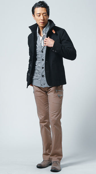 50代メンズにおすすめのハーフコートのコーデ