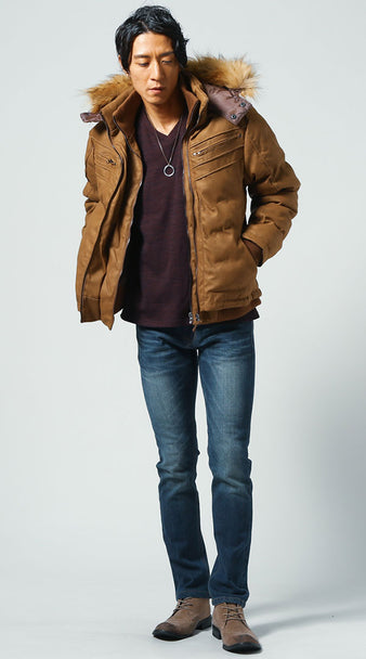 子供っぽく見せない!メンズのブルゾンコーデ