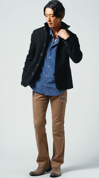 40代メンズにおすすめのハーフコートのコーデ