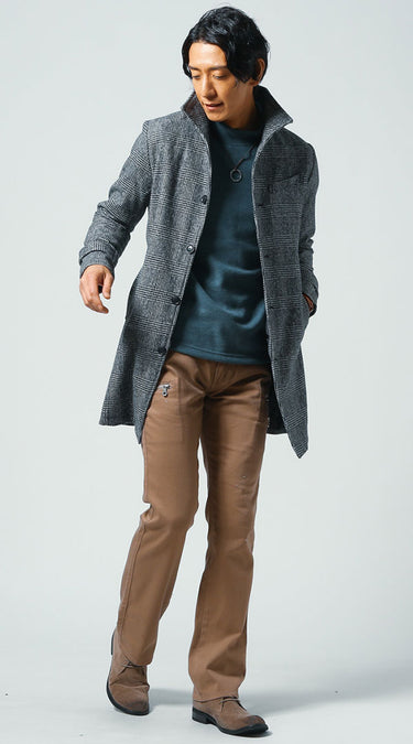 ニット メンズ コーデ  着こなし