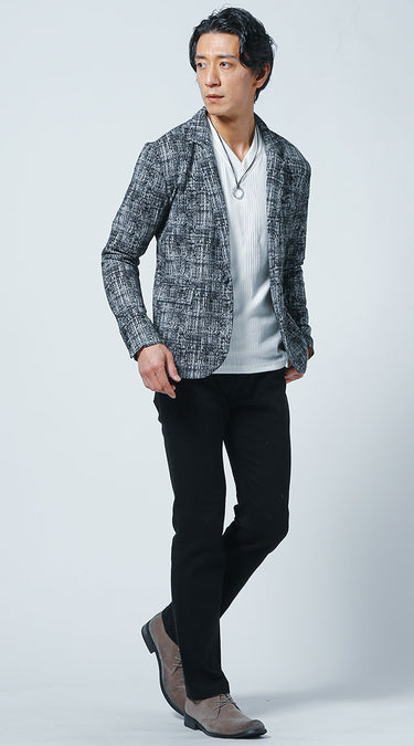 50代メンズ秋のチノパンコーディネート