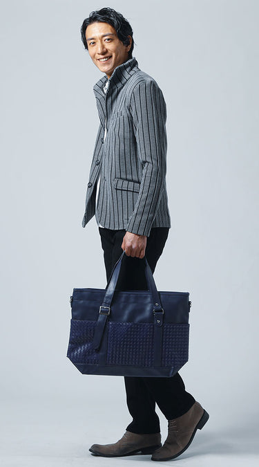 50代メンズトートバッグコーディネート