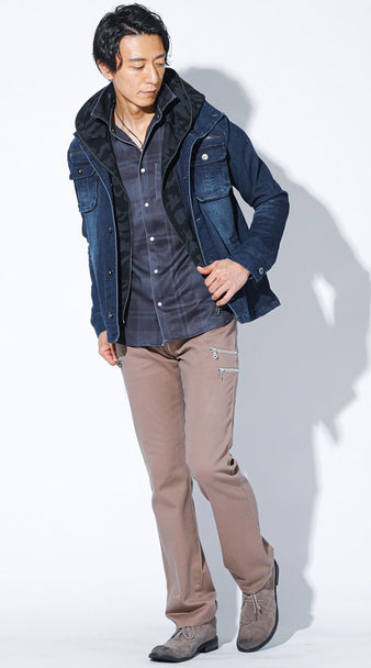 子供っぽく見せない!メンズのブルゾンコーデ