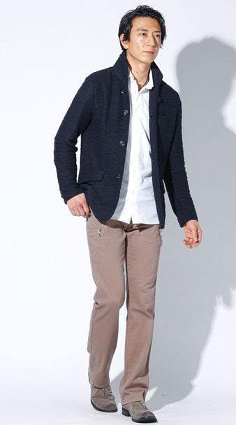 太め体型の50代男性におすすめの春コーデ例