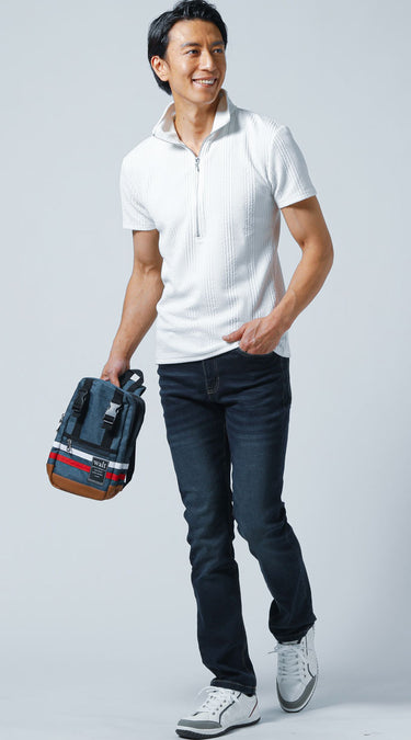 50代メンズの理想のカジュアルスニーカーコーデの例