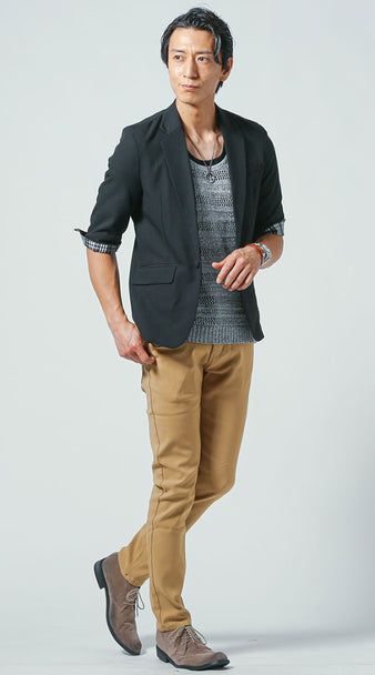 50代メンズ春のチノパンコーディネート