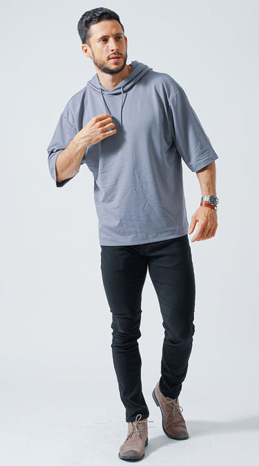 太ってるメンズでも穿けるおすすめのスキニーパンツコーデの例