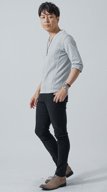 50代メンズパンツ?着回し力&着痩せ効果なら黒パンツ