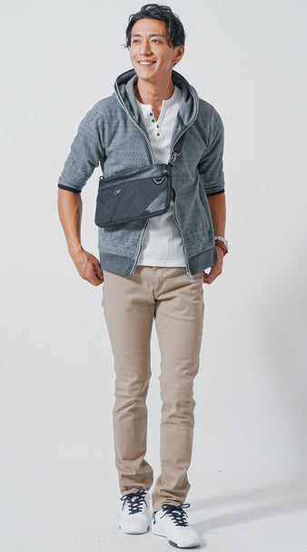 チノパンに合う靴のおすすめメンズコーデ例