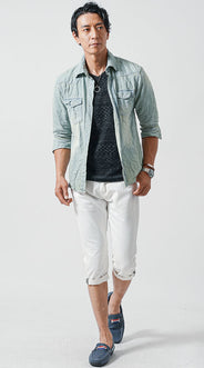 メンズにおすすめのドライビングシューズコーディネート