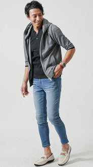 メンズにおすすめのドライビングシューズコーディネート