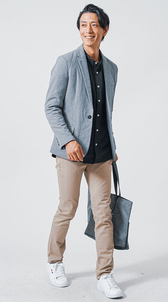 50代メンズにおすすめの体型カバーと清潔感を両立した秋の旅行ジャケットコーデ