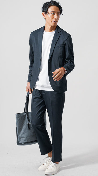 50代メンズトートバッグコーディネート