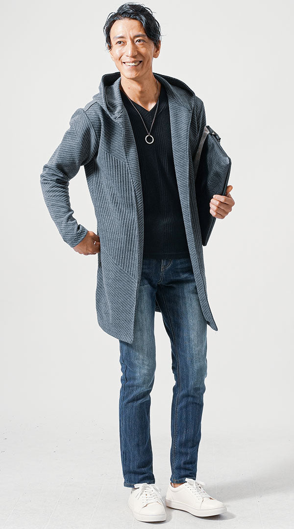 40代メンズにおすすめのぽっちゃり体型をカバーした春服コーデ