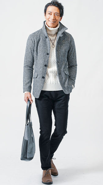 40代におすすめのきれいめな冬メンズファッションの例