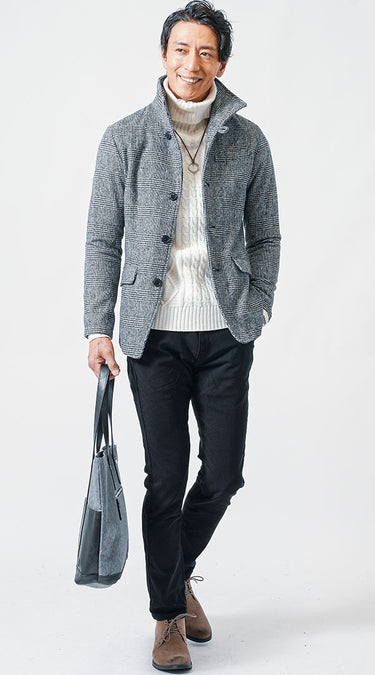 初対面海辺散策デートに合う服装メンズコーデ例