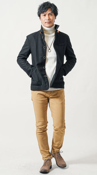 タートルネック　メンズ　50代