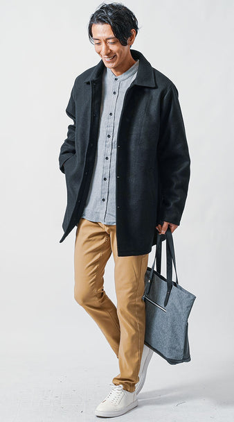 40代メンズにおすすめのカジュアルショートコートコーデ