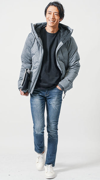 メンズにおすすめのアウターとデニムを組み合わせた冬のお手本コーデ