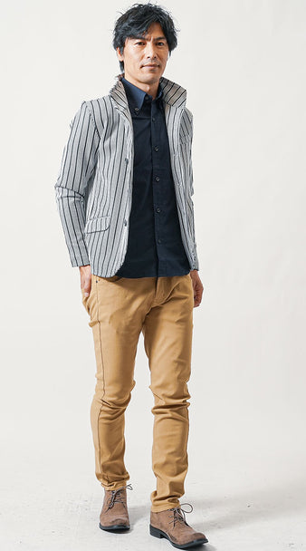 イケオジ ファッション　春　コーデ 50代