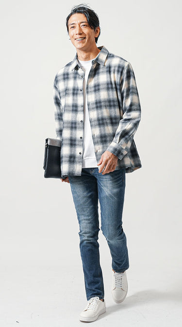 30代メンズにおすすめのシャツのメンズコーデ