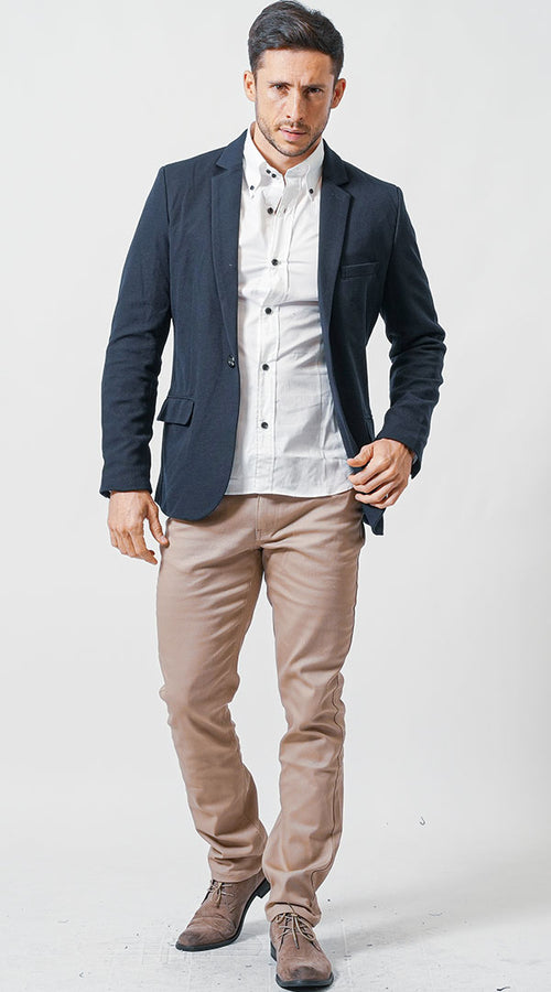 がっちり体型におすすめの春服コーデ例