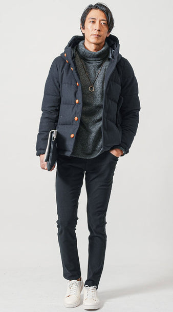 メンズにおすすめのアウトドアデート向け冬のカジュアルコーディネート