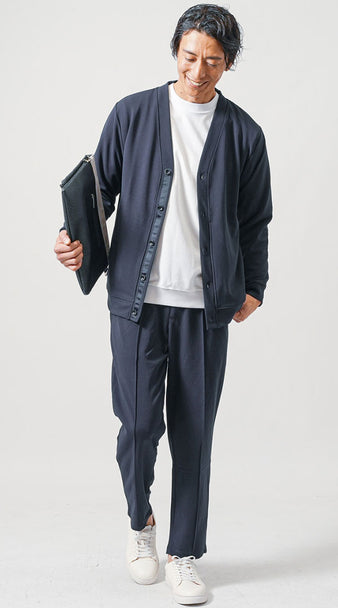 50代メンズおすすめの人気ブランドセットアップコーデの例