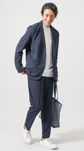 50代メンズおすすめの人気ブランドセットアップコーデの例