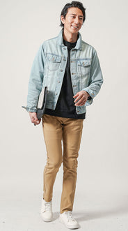 最低気温17度の私服・カジュアルメンズコーデ例