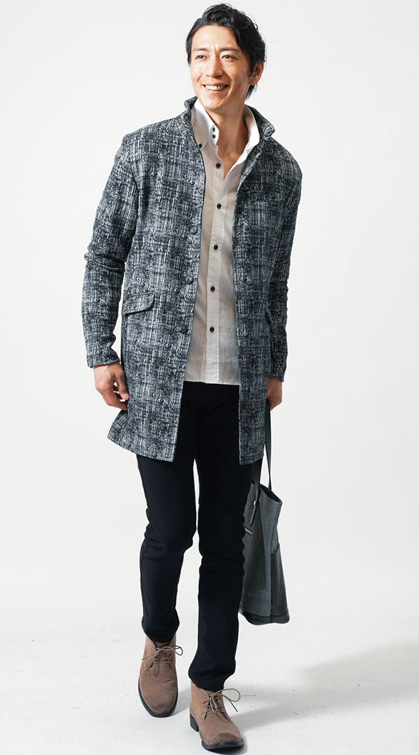 メンズにおすすめのダサいと思われない白シャツと黒パンツのコーデ