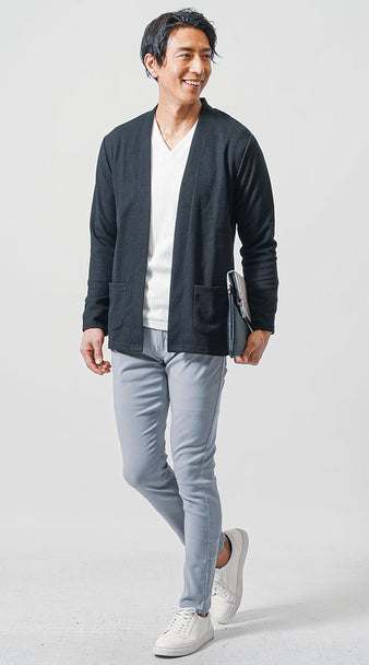40代メンズにおすすめのカーディガン春コーデ例