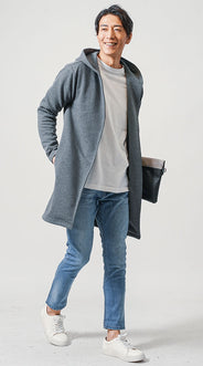 ジーンズ×カーディガンのコーディネート