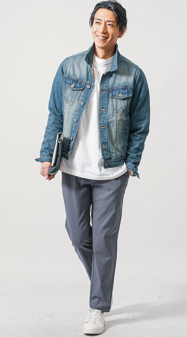 デニムジャケット メンズ コーディネート