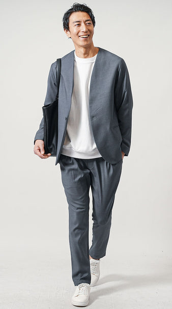 50代メンズおすすめの人気ブランドセットアップコーデの例