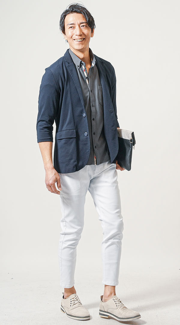 50代メンズにおすすめのちょいワルファッションの例