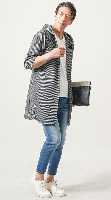 30代メンズにおすすめのロングカーディガンコーデ例