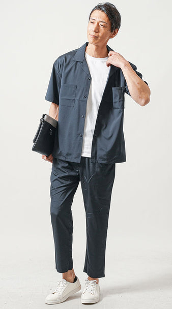 50代メンズおすすめの人気ブランドセットアップコーデの例