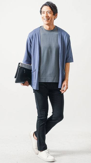50代におすすめのグレーTシャツコーデ