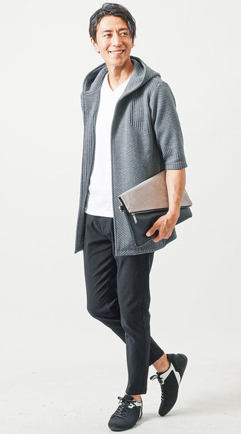 50代メンズのスポーティーでカジュアルな大人のスニーカーコーデ