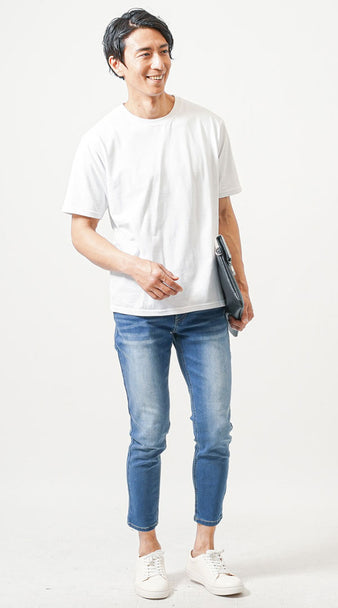 白Ｔシャツコーデ